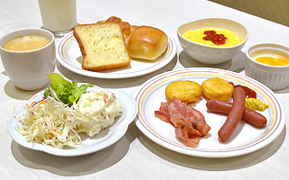 朝食バイキング一例(洋食)